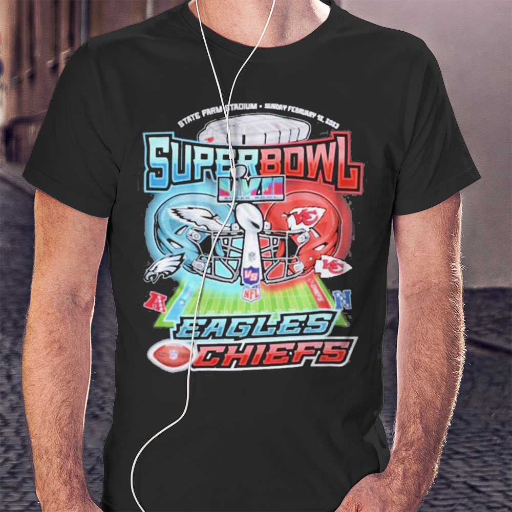 Super Bowl 2023 Lvii Philadelphia Eagles Vs Kansas City Chiefs State Farm Stadium Shirt Ladies T-shirt