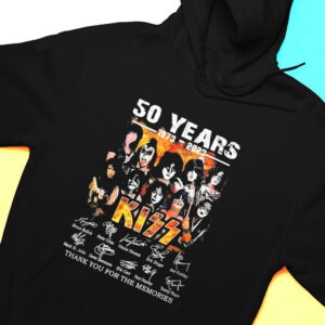 50 Years 1973 2023 Kiss Signature Thank You For The Memories Shirt, Hoodie