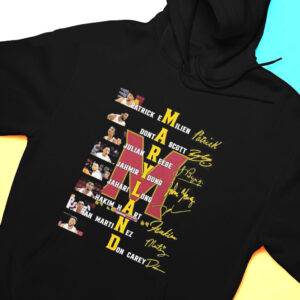 Maryland Patrich Emilien Donta Scott Julian Reese Don Carey Signature Shirt, Hoodie Maryland Patrich Emilien Donta Scott Julian Reese Don Carey Signature Shirt, Hoodie