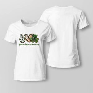 Peace Love St Patrick Day Shirt, Hoodie