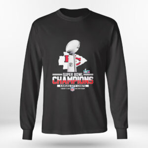 Longsleeve shirt Kansas City Chiefs Super Bowl Lvii Champions Players Names Trophy T Shirt