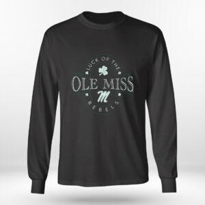 Longsleeve shirt Ole Miss Rebels Lucky Shamrock St Patricks Day T Shirt