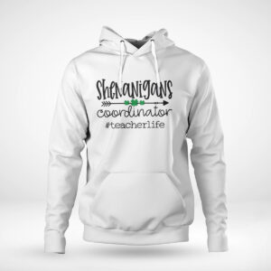 Pullover Hoodie Shenanigans Coordinator Teacher St Patricks Day Shirt Hoodie