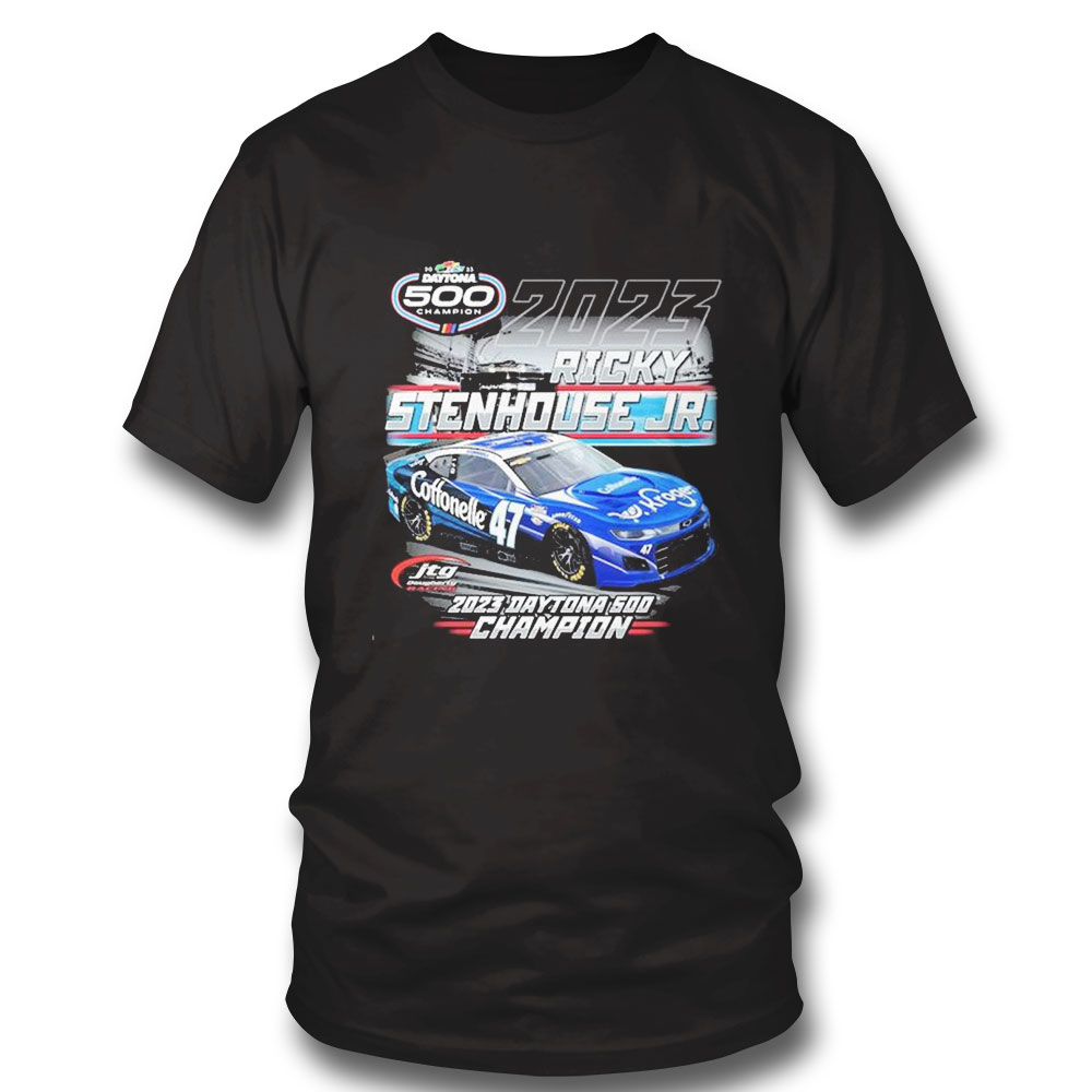 47 Ricky Stenhouse Jr Checkered Flag 2023 Daytona 500 Past Champion Shirt