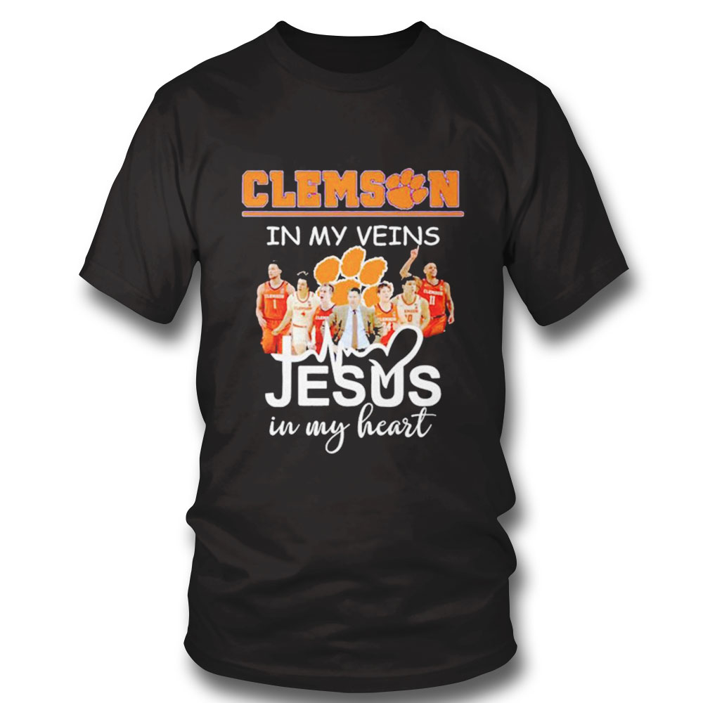 Clemson Tigers In My Veins Jesus In My Heart 2023 Shirt