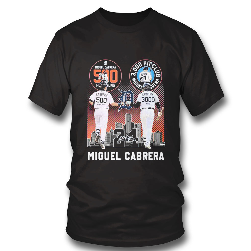 Detroit Tigers Miguel Cabrera The Last Dance 500 Home Runs And 3000 Hits Signature Shirt