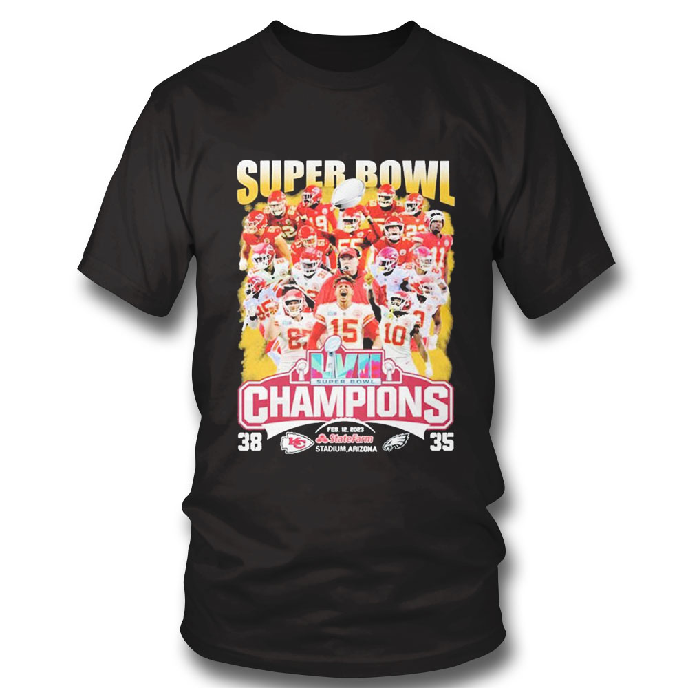Kc Wolf Kansas City Chiefs 2022 2023 Lvii Super Bowl Champions Shirt