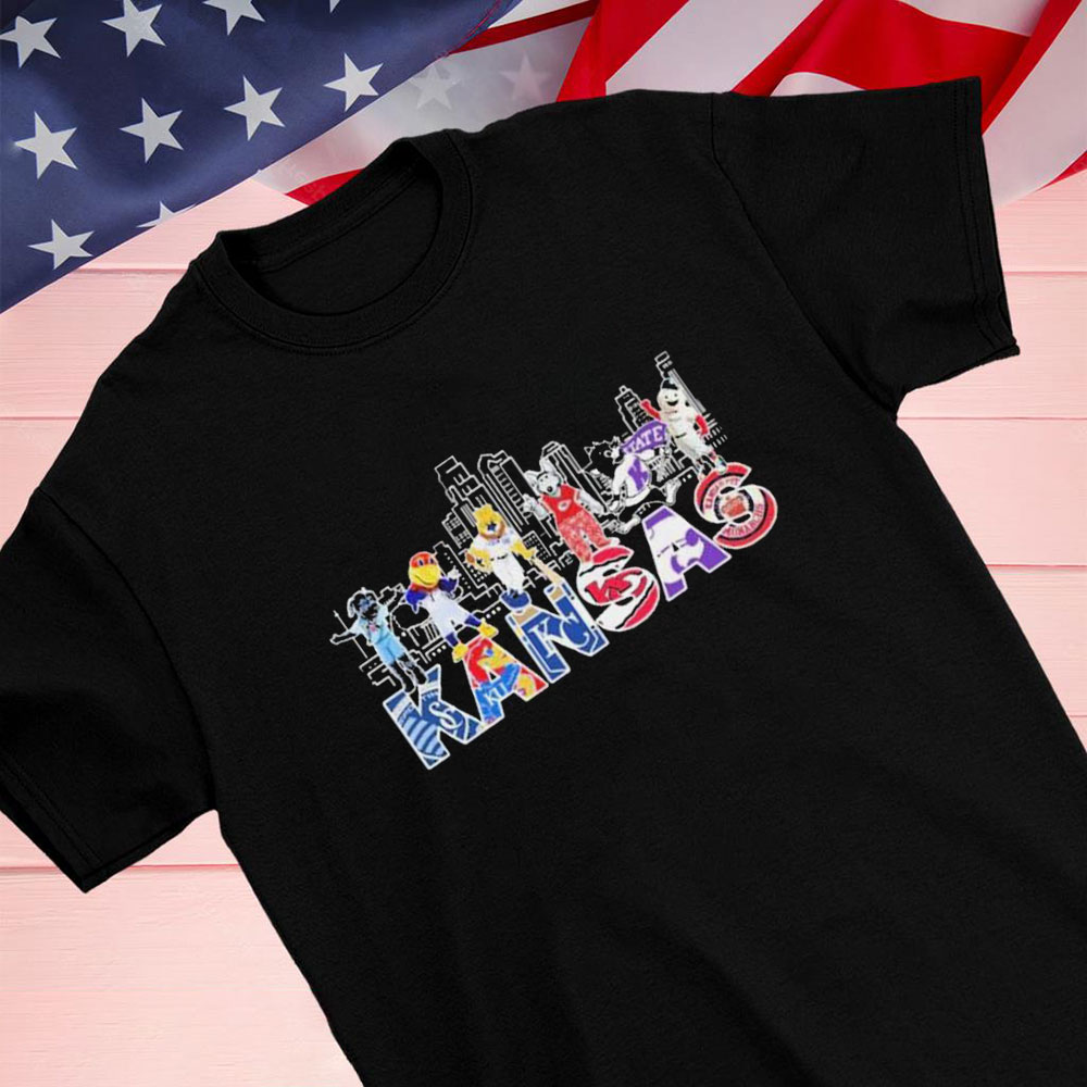 Kansas Skyline Sports Team Mascots Shirt Longsleeve T-shirt
