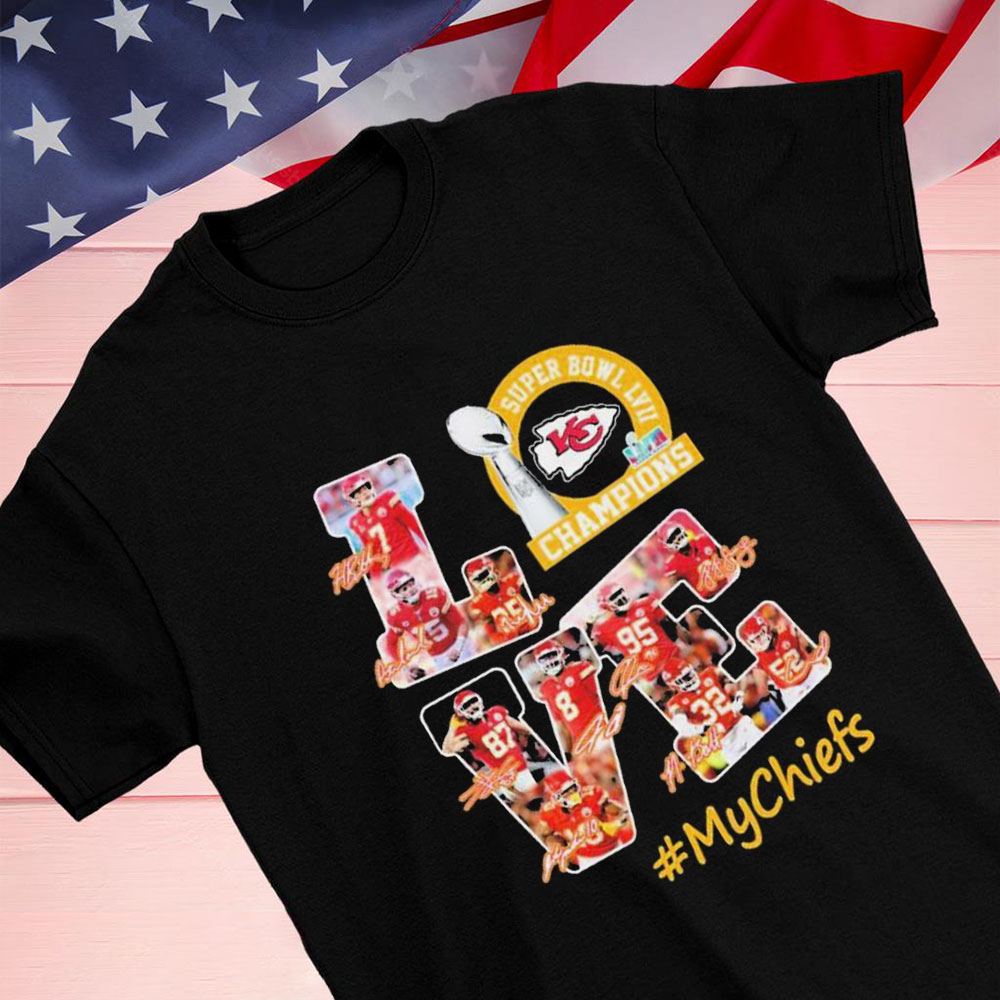 Love Kansas City Chiefs 2023 Super Bowl Lvii Champions Mychiefs Shirt Longsleeve T-shirt Love Kansas City Chiefs 2023 Super Bowl Lvii Champions Mychiefs Shirt Longsleeve T-shirt