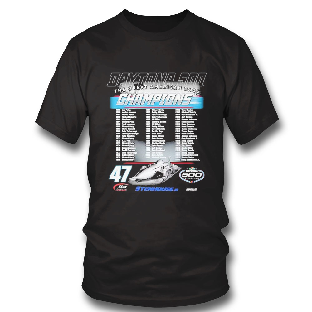 Ricky Stenhouse Jr Checkered Flag 2023 Daytona 500 Champion The Great American Race Shirt