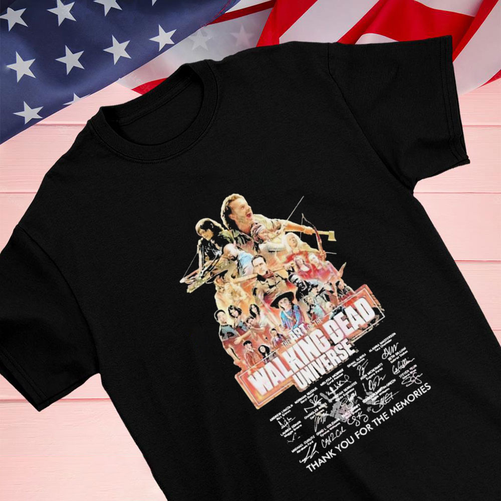 The Art Of The Walking Dead Universe Thank You For The Memories Signatures Shirt Longsleeve T-shirt
