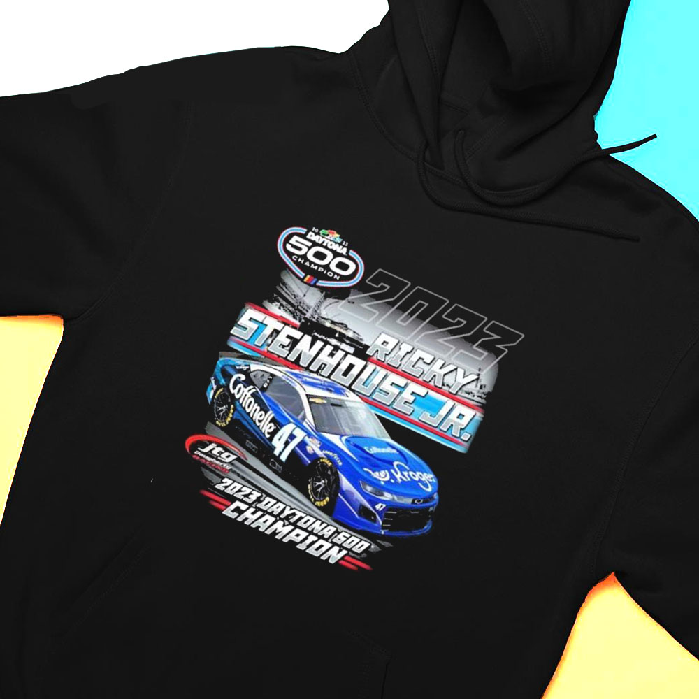 47 Ricky Stenhouse Jr Checkered Flag 2023 Daytona 500 Past Champion Shirt