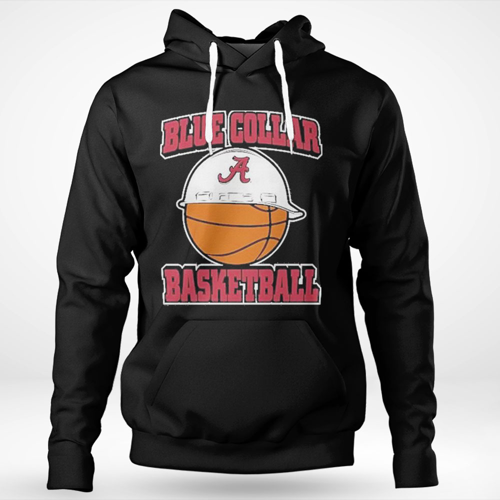 Alabama Crimson Tide Blue Collar Basketball Shirt Ladies T-shirt