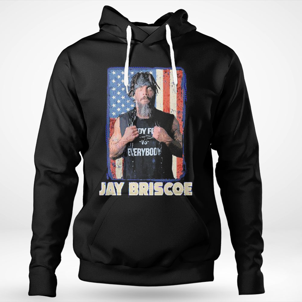 American Flag Design Jay Briscoe Wrestler Shirt Ladies T-shirt