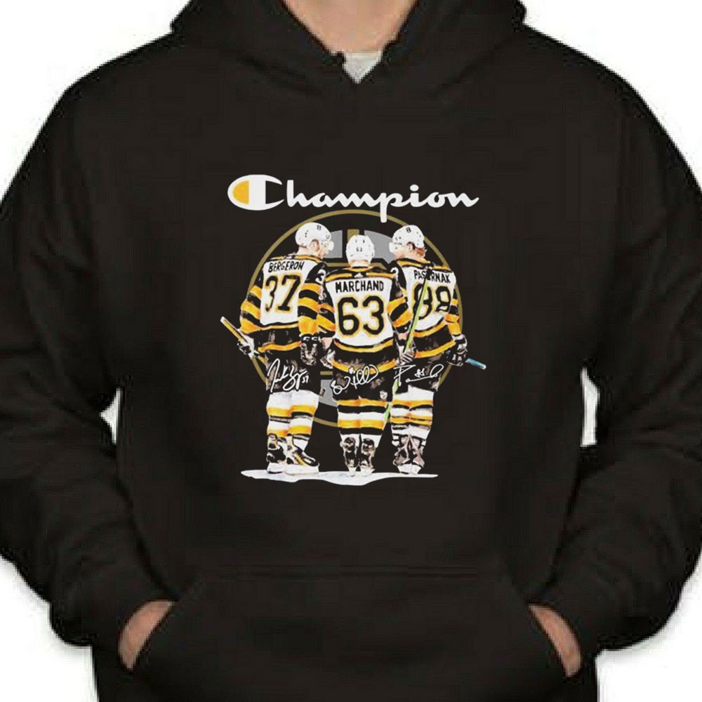 Boston Bergerow Marchand Pas Rnak Champions Sugnature Shirt Longsleeve T-shirt