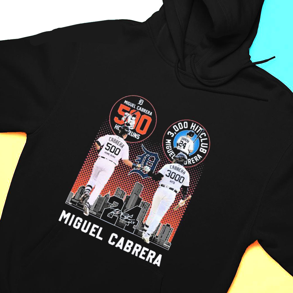 Detroit Tigers Miguel Cabrera The Last Dance 500 Home Runs And 3000 Hits Signature Shirt