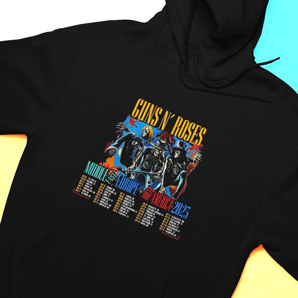 Gun N Roses Middle East Europe North America 2023 Shirt