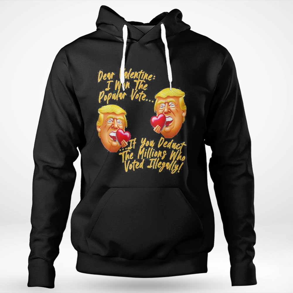 Happy Valentines Day President Donald Trump Cool Trump 2024 Shirt Ladies T-shirt