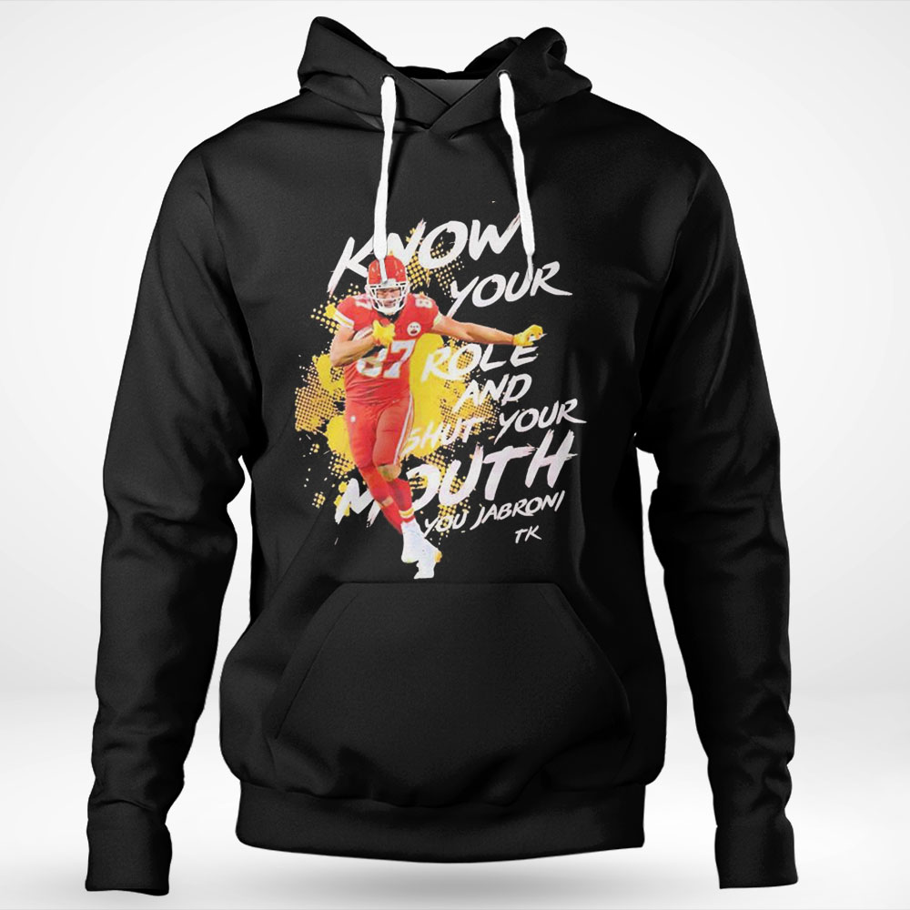 Kelce Know Your Role Shut Mouth Football Shirt Longsleeve