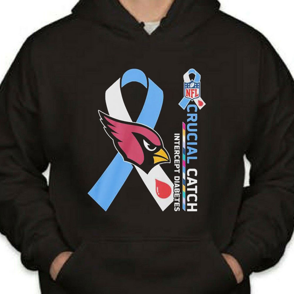 Nfl Arizona Cardinals Crucial Catch Intercept Diabetes Shirt Longsleeve T-shirt Nfl Arizona Cardinals Crucial Catch Intercept Diabetes Shirt Longsleeve T-shirt