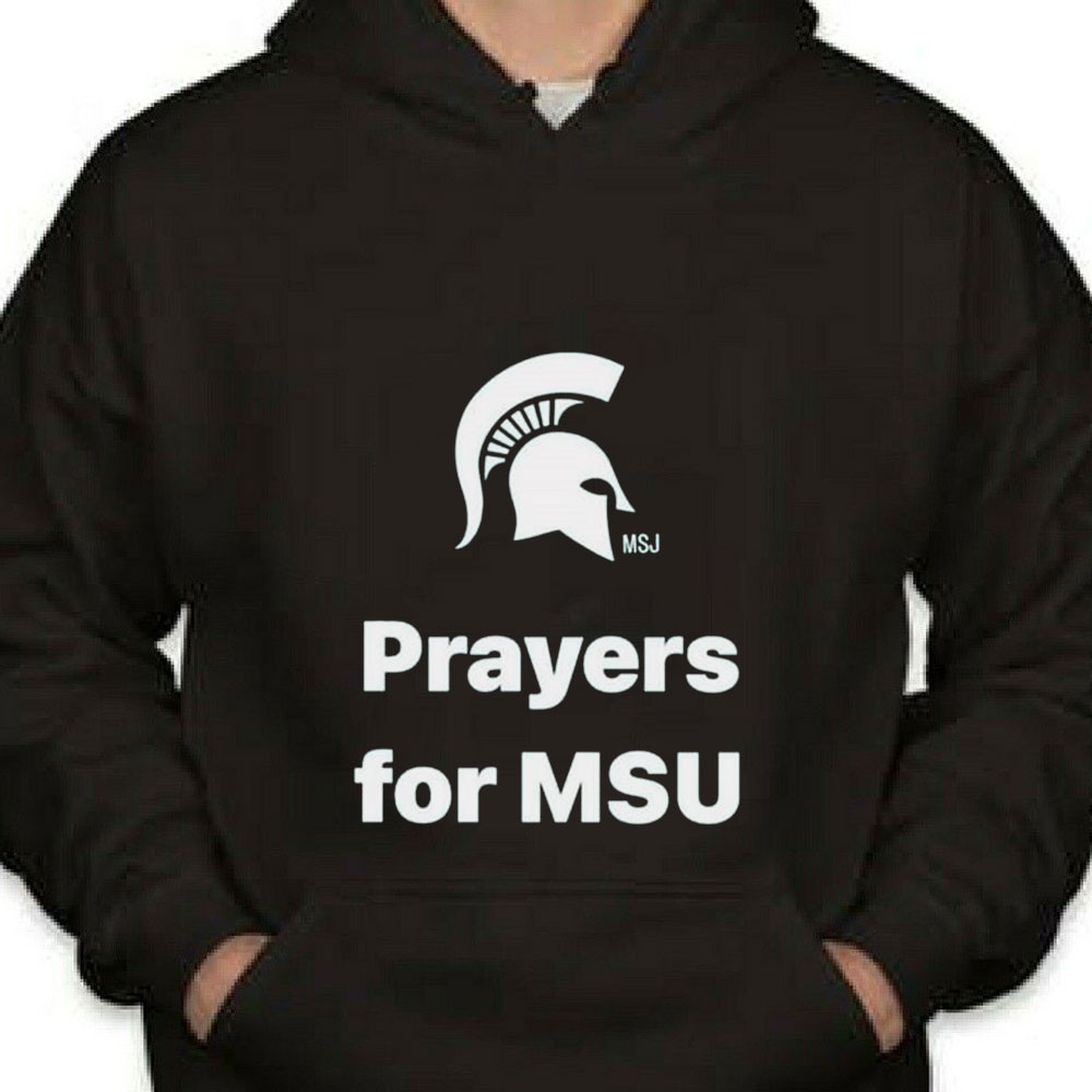 Prayers For Msu Spartan Strong Shirt Longsleeve T-shirt