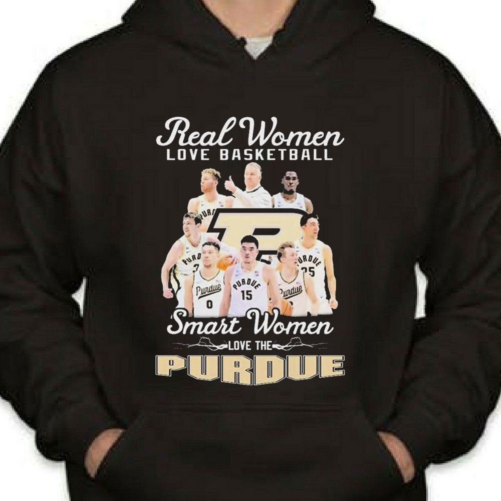 Real Women Love Basketball Smart Women Love The Purdue Boilermakers Shirt Longsleeve T-shirt