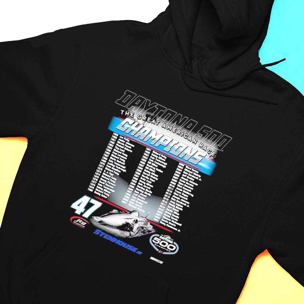 Ricky Stenhouse Jr Checkered Flag 2023 Daytona 500 Champion The Great American Race Shirt