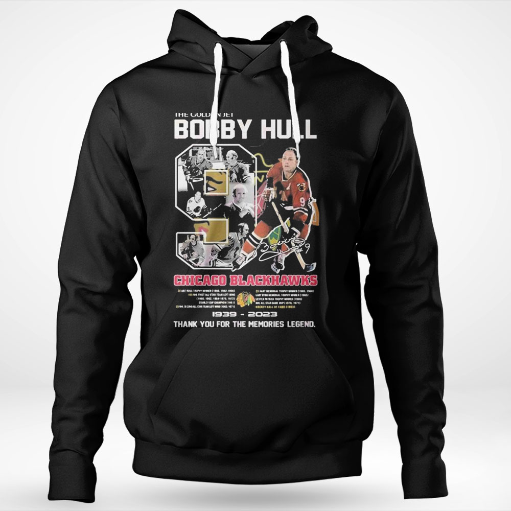 The Golden Jet Bobby Hull Chicago Blackhawks 1939 – 2023 Thank You For The Memories Legend Shirt Longsleeve