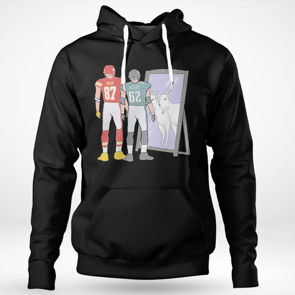 Travis Kelce And Jason Kelce Mirror Goats Shirt Ladies T-shirt