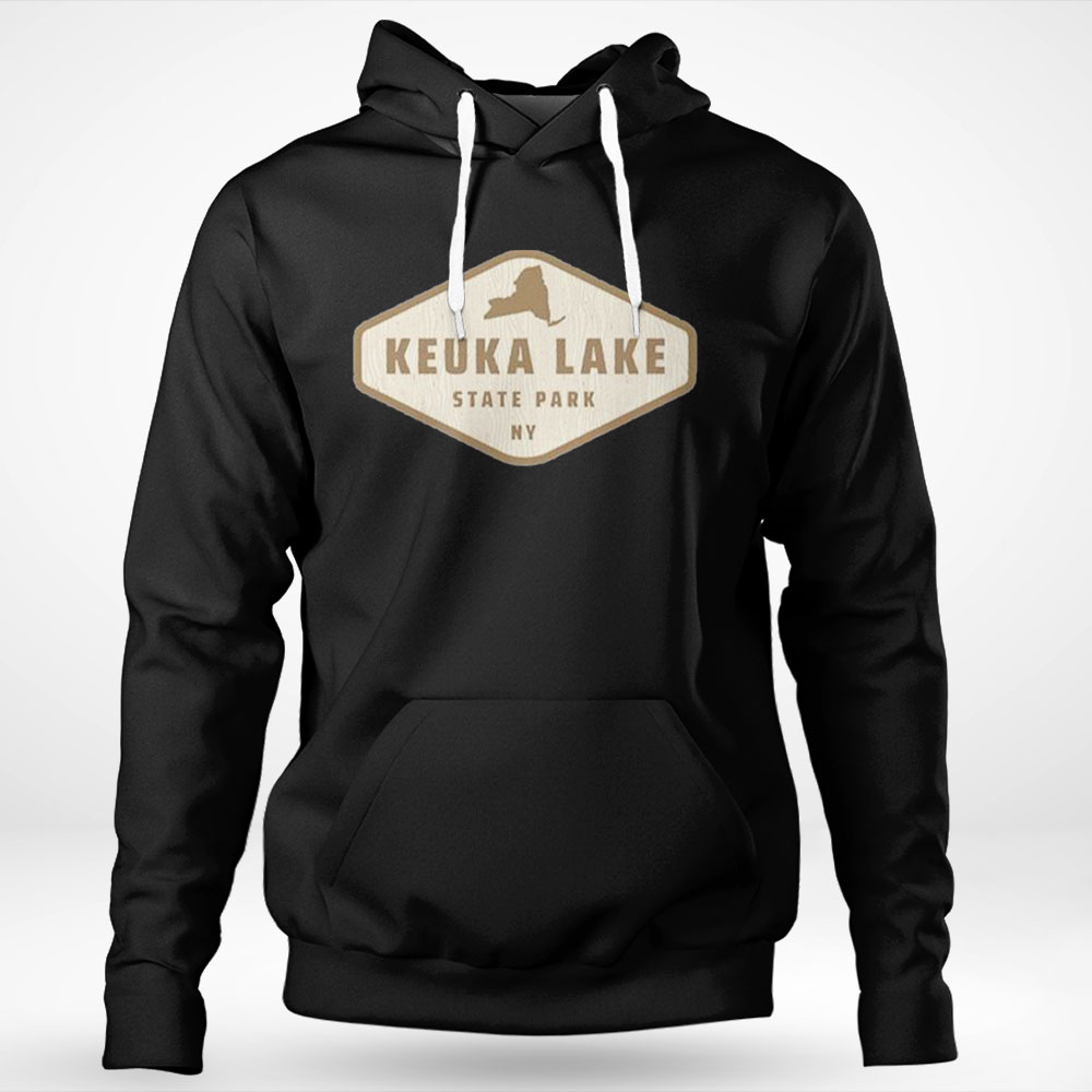 Tree Log Texture Wooded Sign Keuka Lake State Park New York Shirt Ladies T-shirt