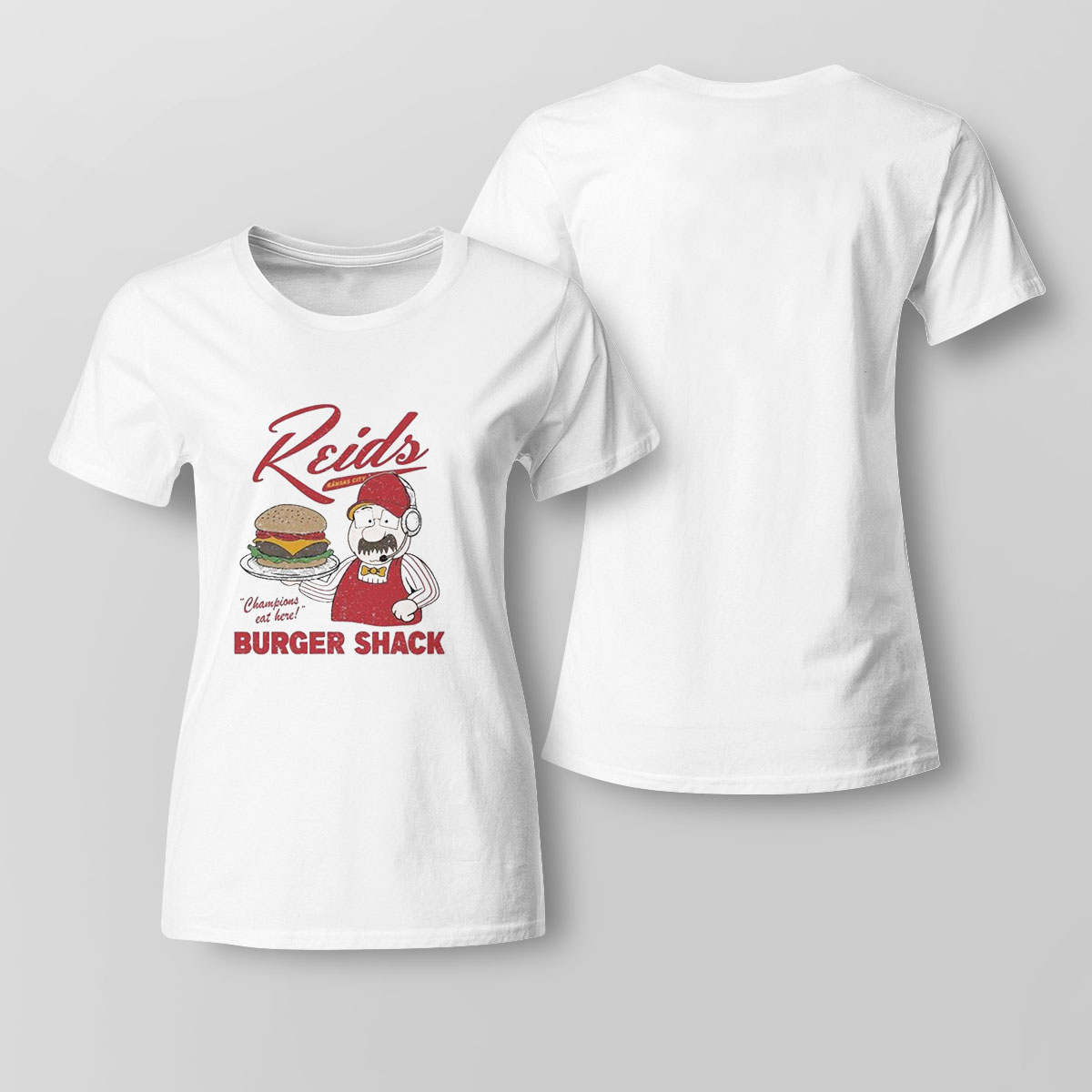 Andy Reids Champions Eat Here Burger Shack Shirt