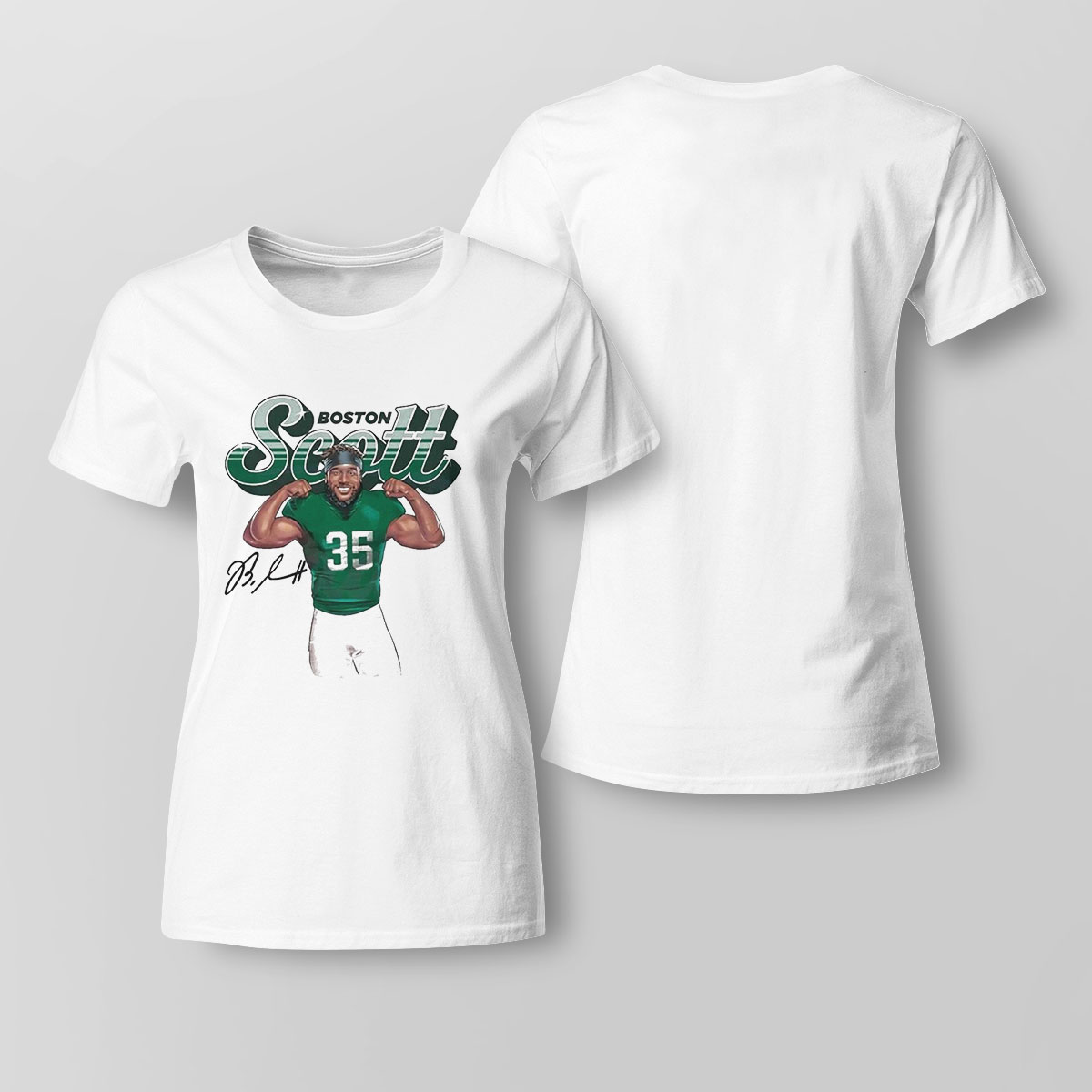 Boston Scott Philadelphia Eagles Shine Signature Shirt Ladies Tee