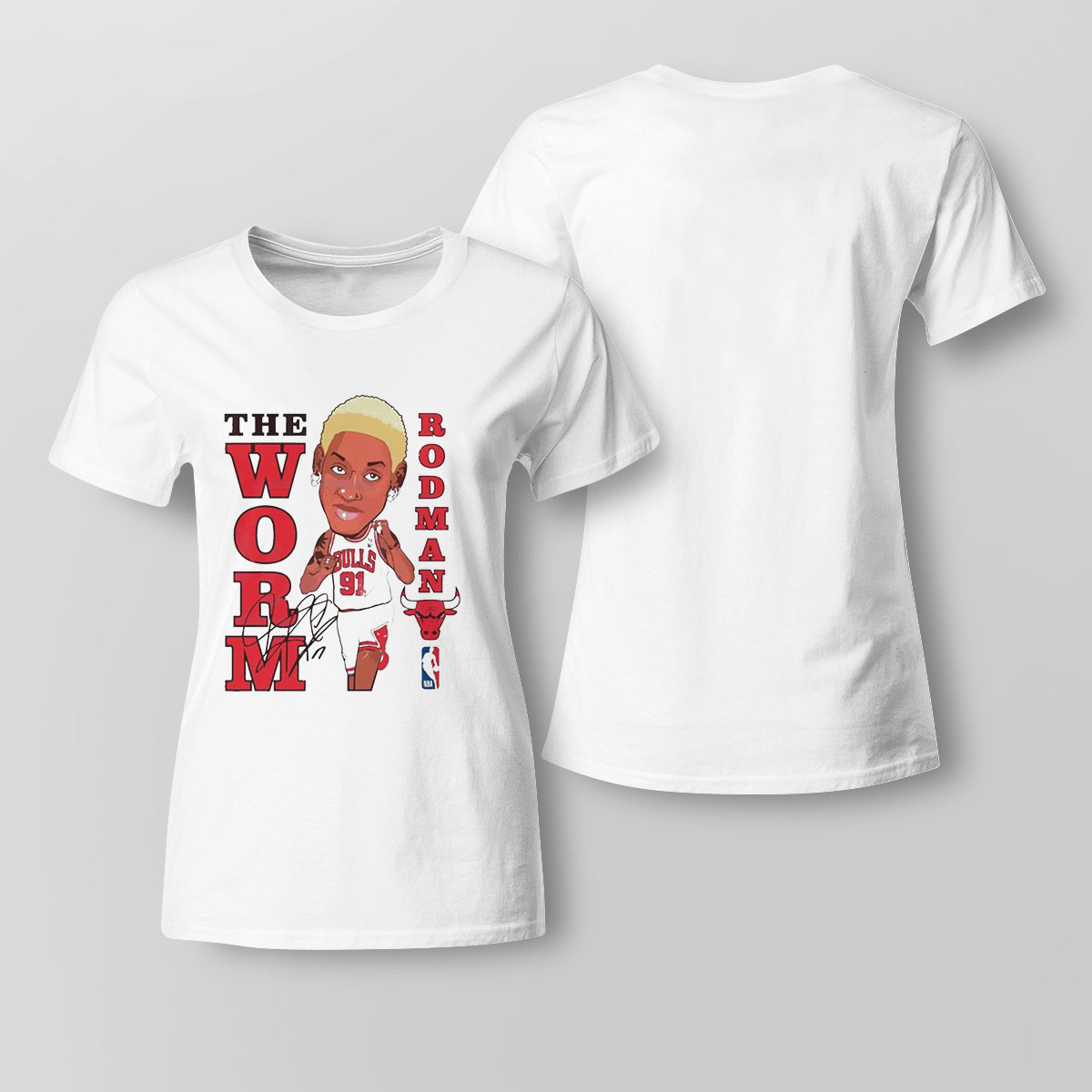 Dennis Rodman The Worm Shirt Ladies Tee