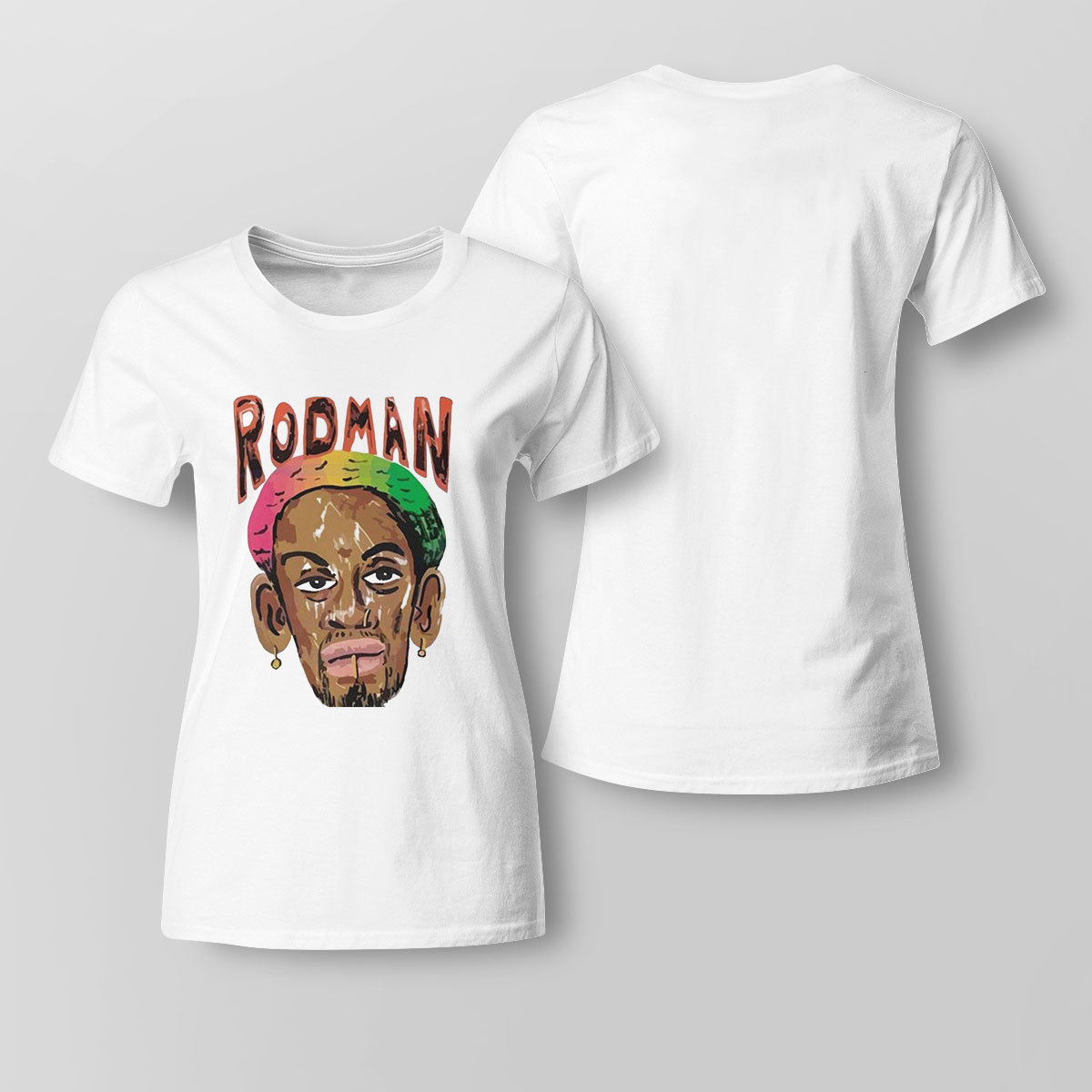 Dennis Rodman X Market For Cricut Sublimation Shirt Ladies Tee