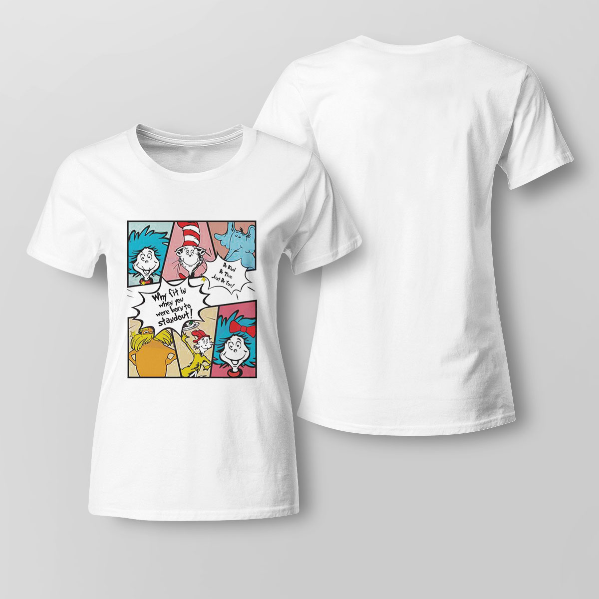 Dr Seuss Comic Happy Dr Seuss Day Shirt Ladies Tee