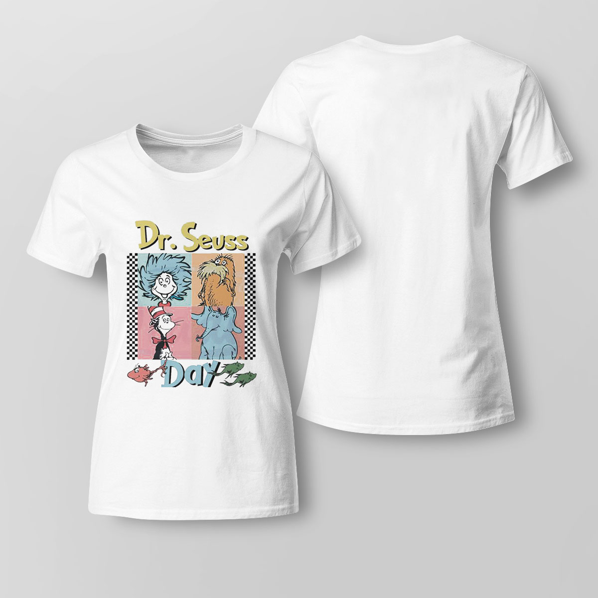 Dr Seuss Day Comic Dr Seuss Figure Shirt Ladies Tee