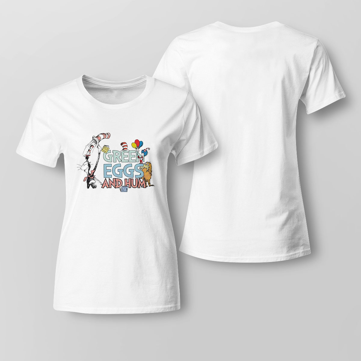 Dr Seuss Green Egg And Hum Shirt Ladies Tee