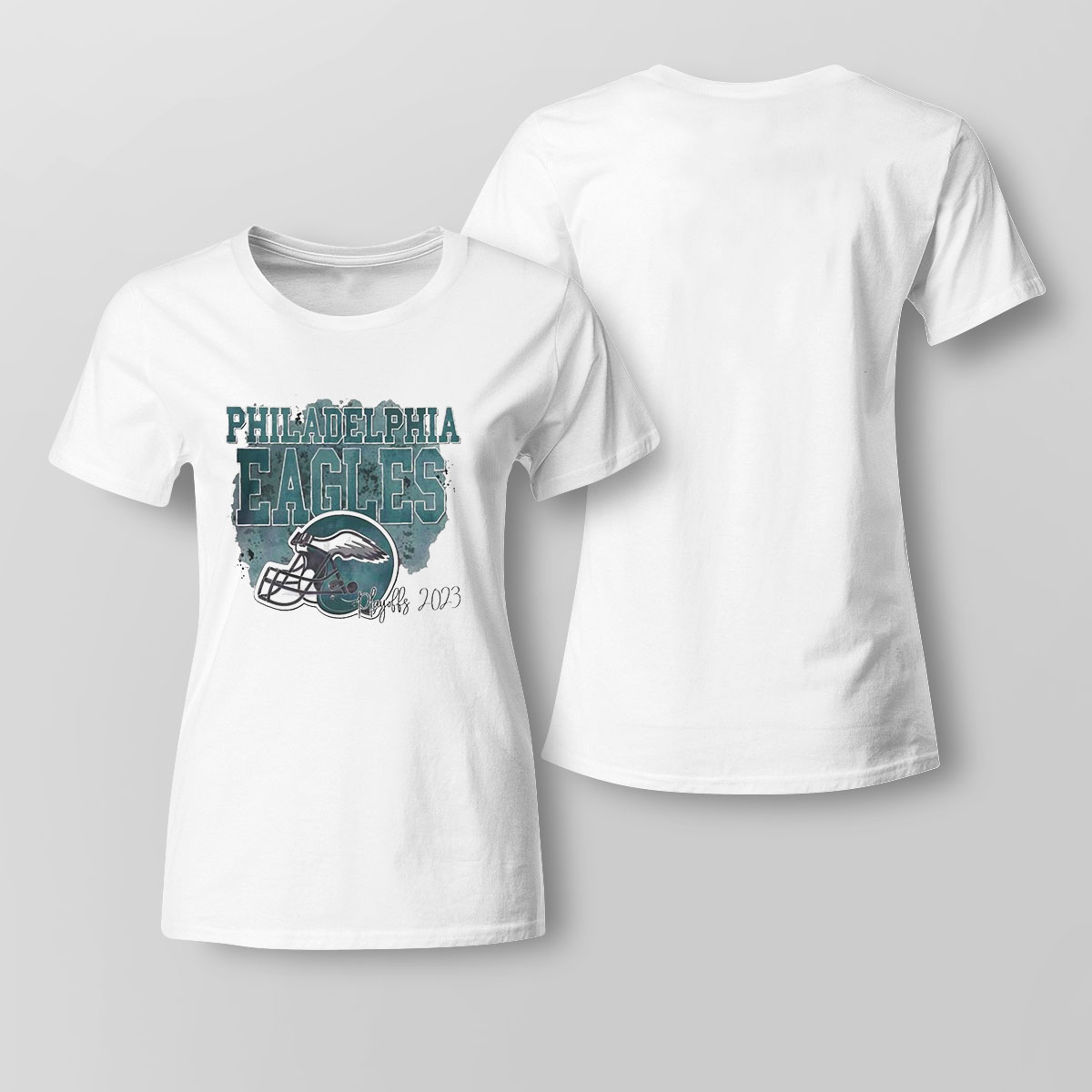 Eagles Super Bowl Lvii Football Helme Shirt Ladies Tee