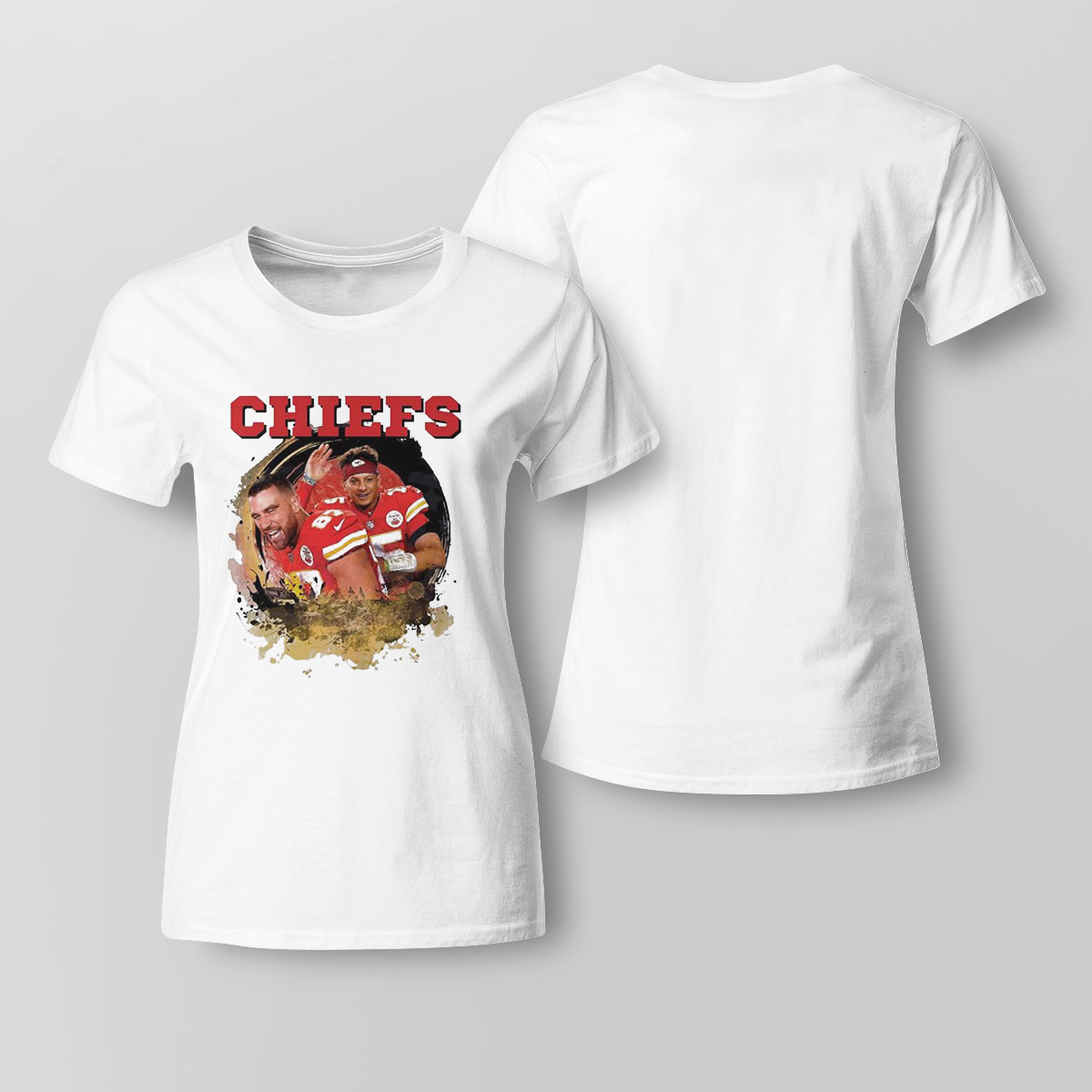 Funny Patrick Mohames And Jason Kelce Kansas City Chiefs Shirt Ladies Tee