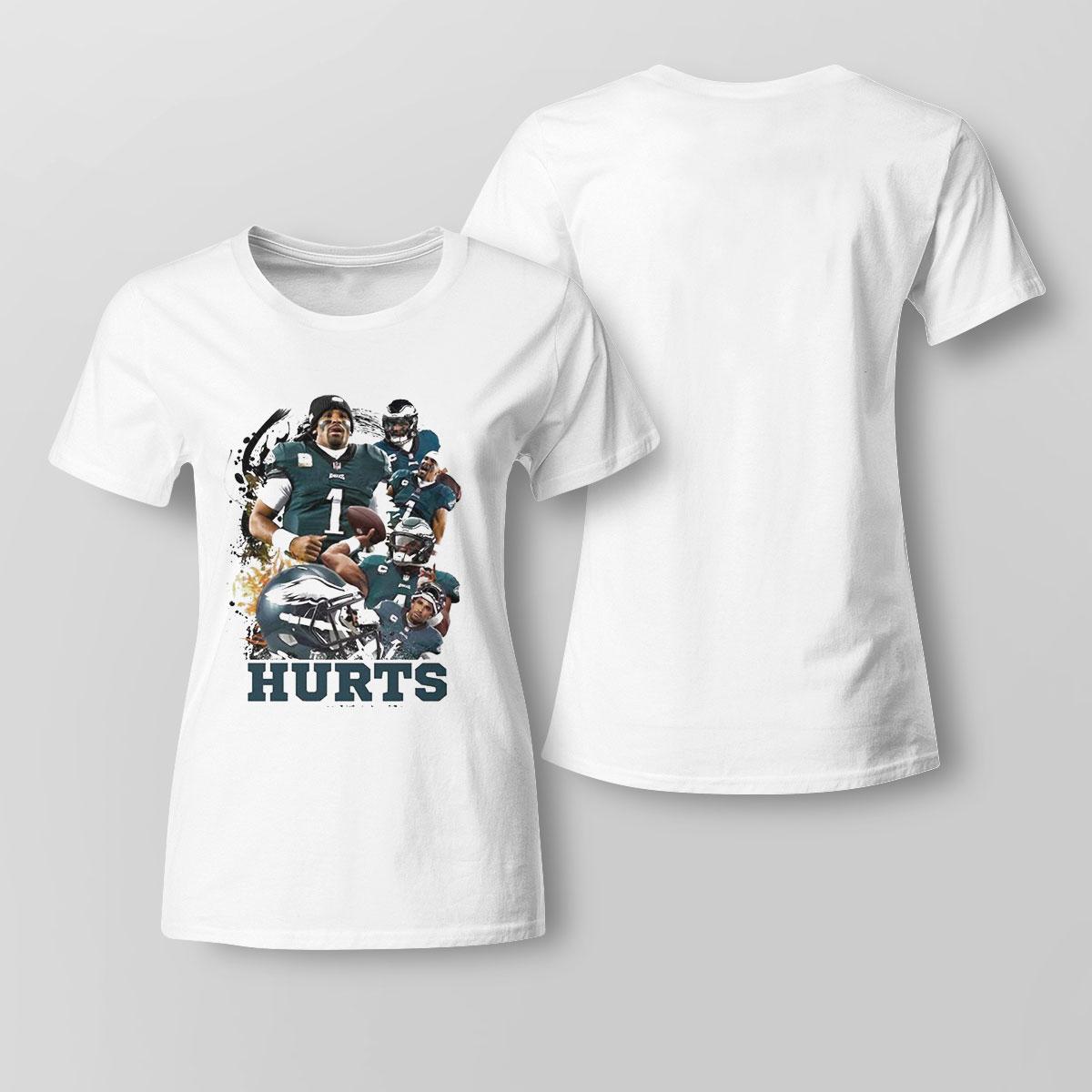 Jalen Hurt Super Bowl Lvii Eagles Football Shirt Ladies Tee