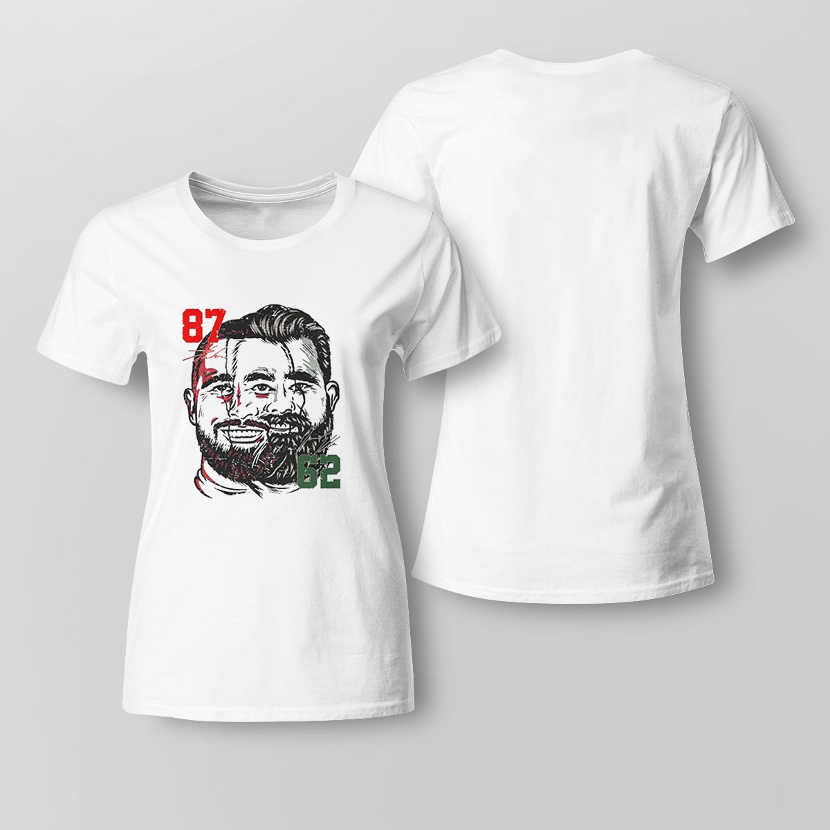 Jason Kelce Travis Kelce Face Signatures Shirt Longsleeve