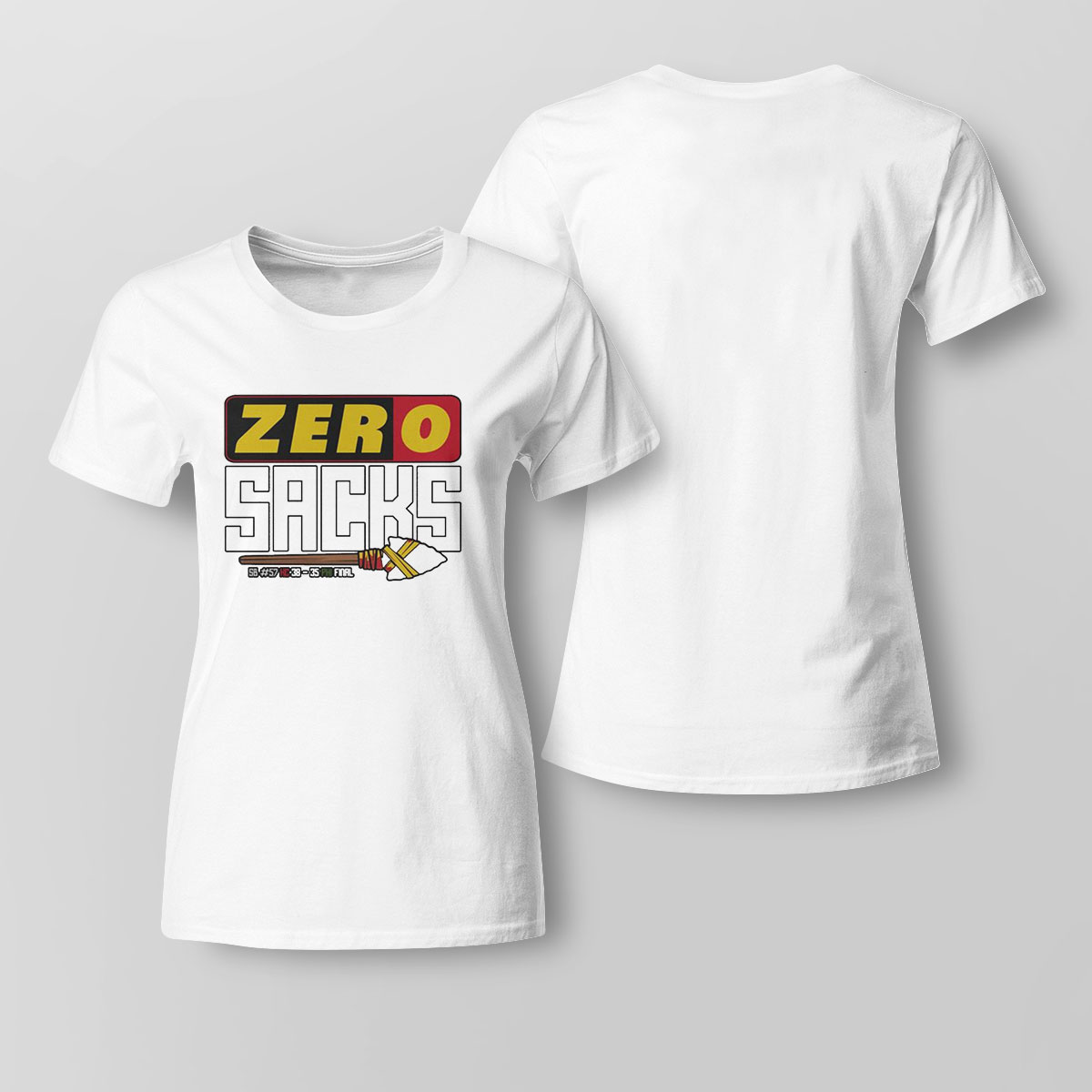 Kansas City Chiefs Zero Sacks Chiefs 38 35 Eagles Final Shirt