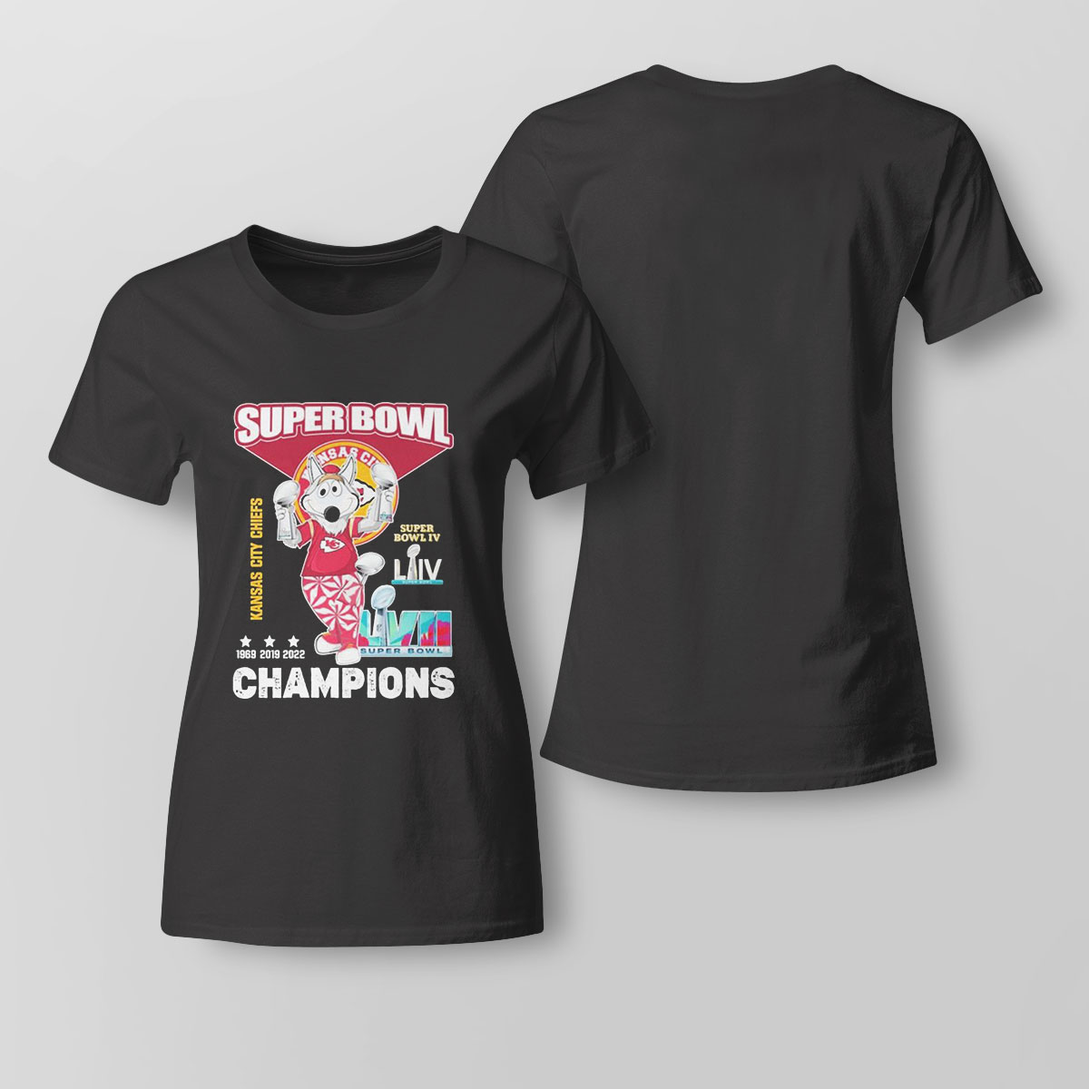 Kc Wolf Kansas City Chiefs Super Bowl Champions 1969 2019 2022 Shirt Kc Wolf Kansas City Chiefs Super Bowl Champions 1969 2019 2022 Shirt