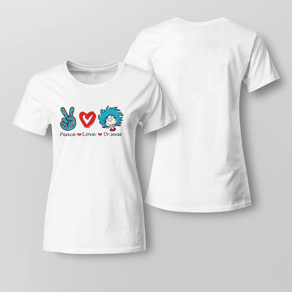 Little Miss Thing Peace Love Dr Seuss Shirt