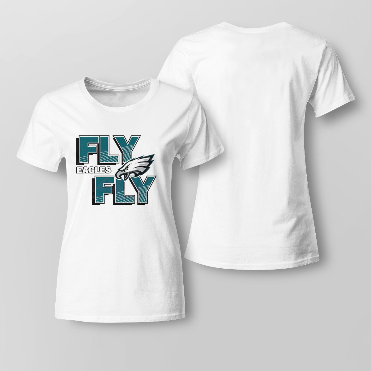 Philadelphia Eagles 2023 Nfl Playoffs Fly Shirt Ladies Tee