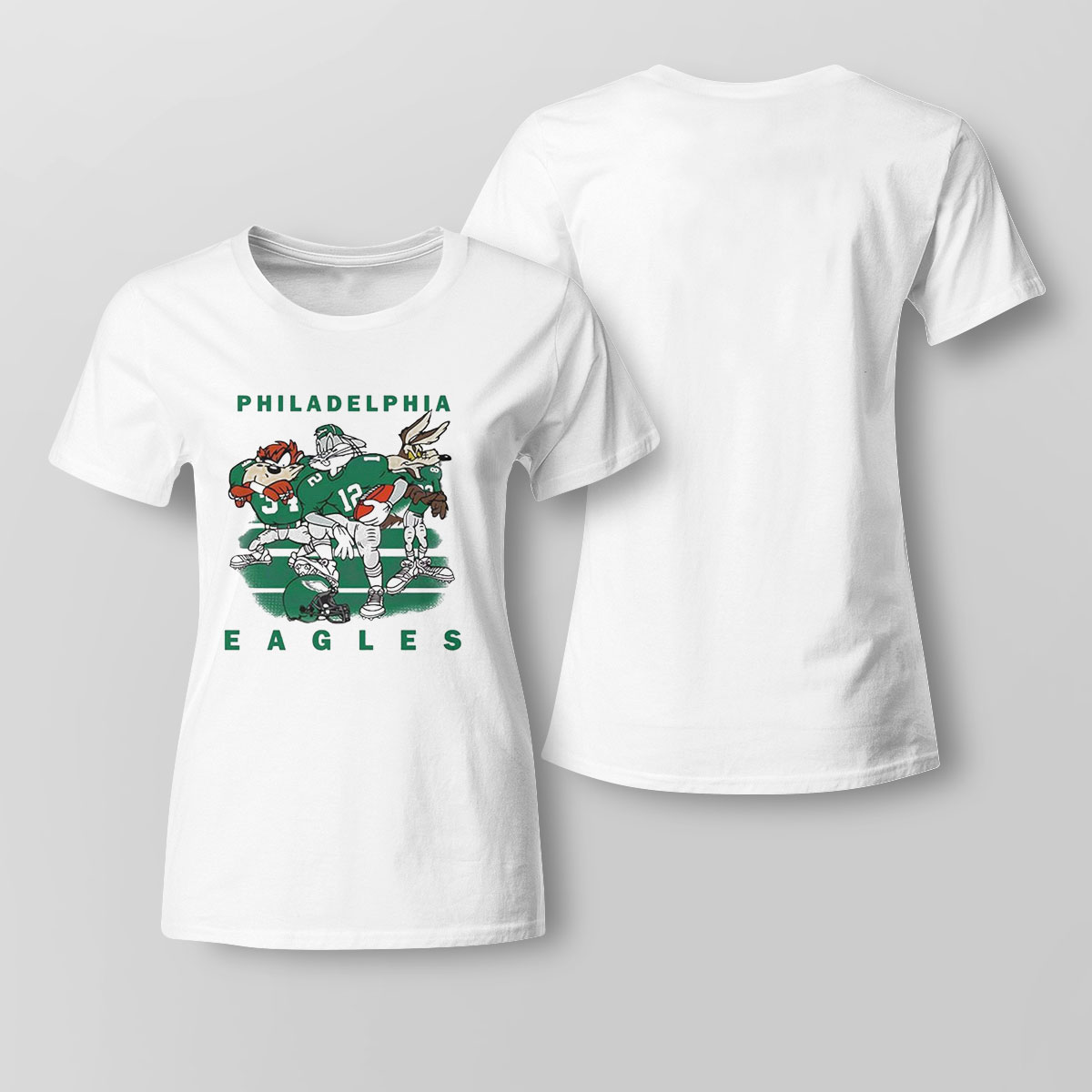 Philadelphia Eagles Cartoon Eagles Super Bowl 2023 Shirt Ladies Tee