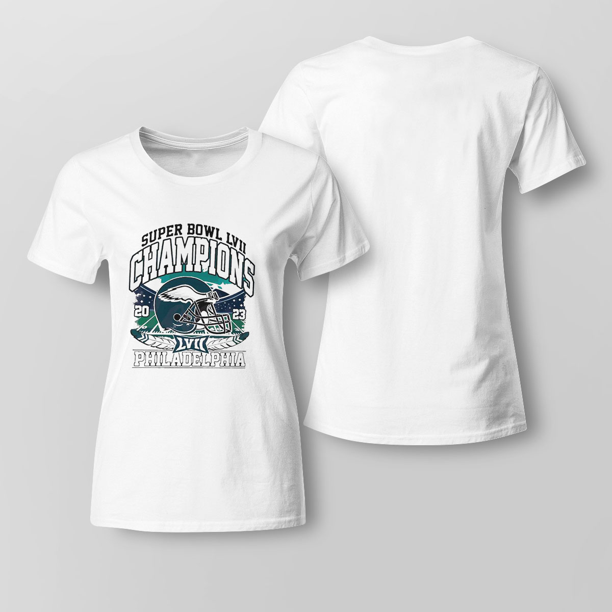 Philadelphia Eagles Champions Super Bowl 2023 Shirt Ladies Tee