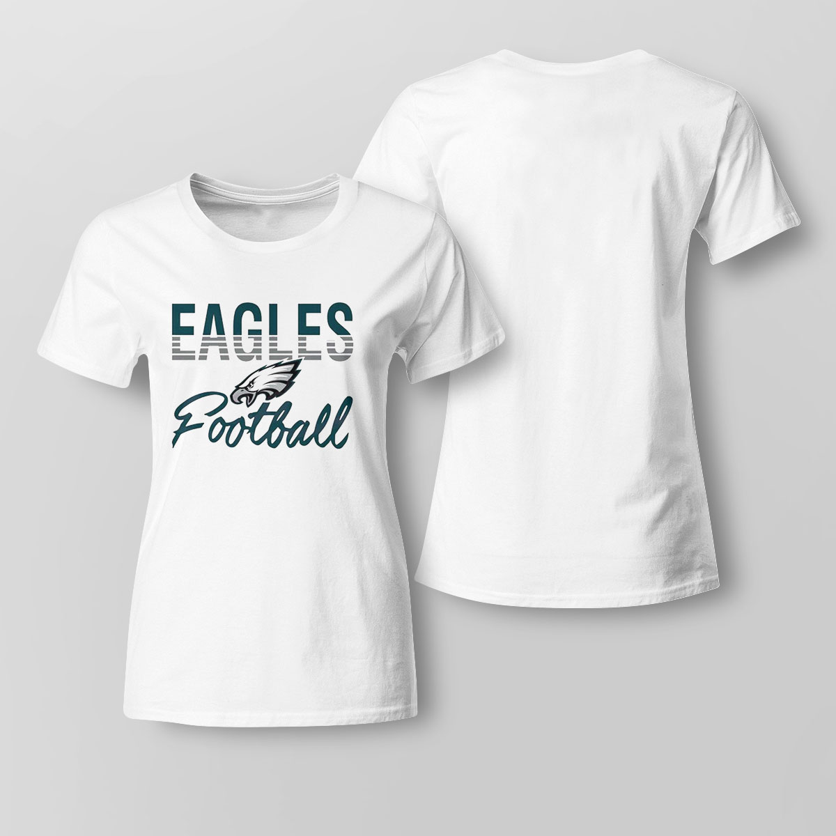 Philadelphia Eagles Football Logo Team Shirt Ladies Tee