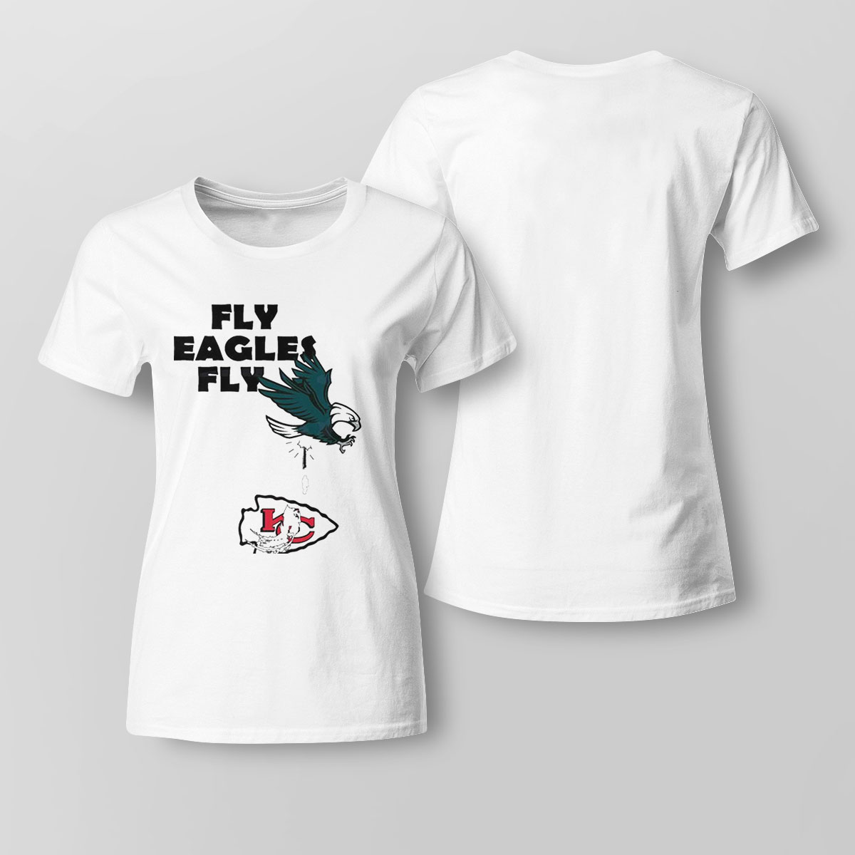 Philadelphia Eagles Over Chiefs Fly Eagles Fly Shirt Longsleeve