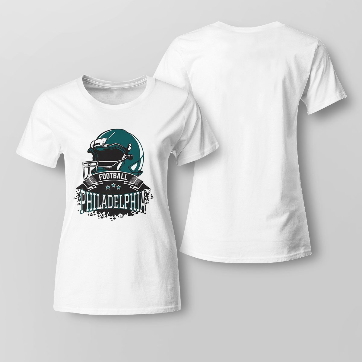 Philadelphia Football Eagles Helmet Shirt Ladies T-shirt
